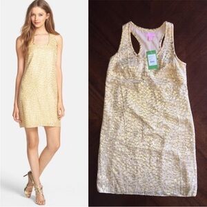 🌟RARE🌟 Lilly Pulitzer Elegant Gold Dress